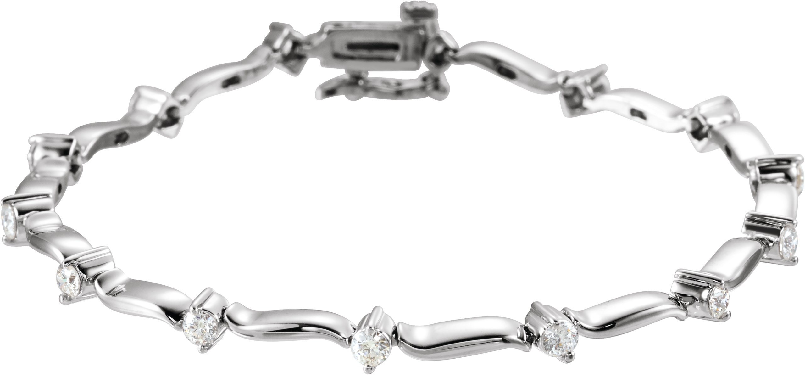 14KW 2.75mm Cubic Zirconia Bracelet Ref 710754