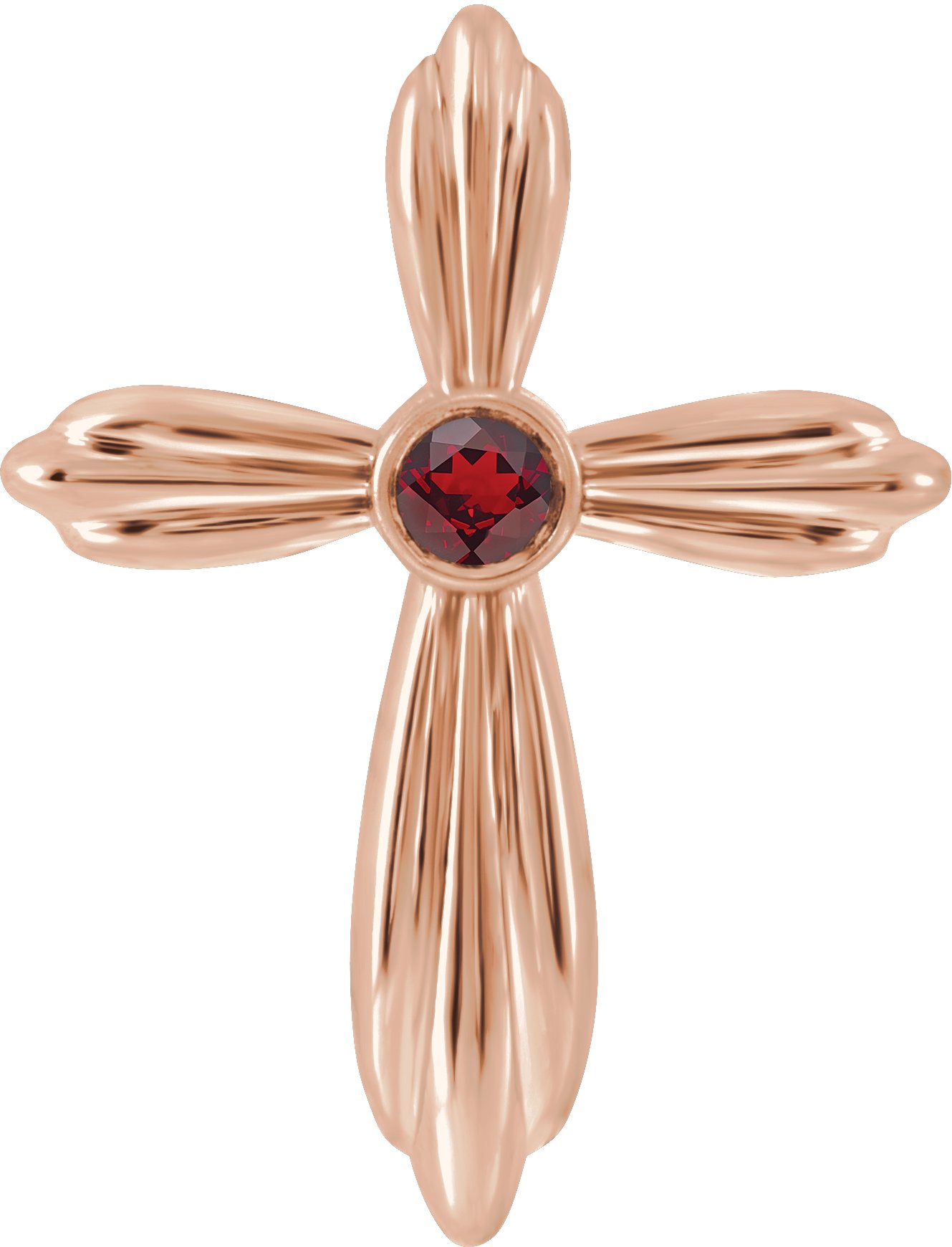 Bezel-Set Cross Necklace or Pendant