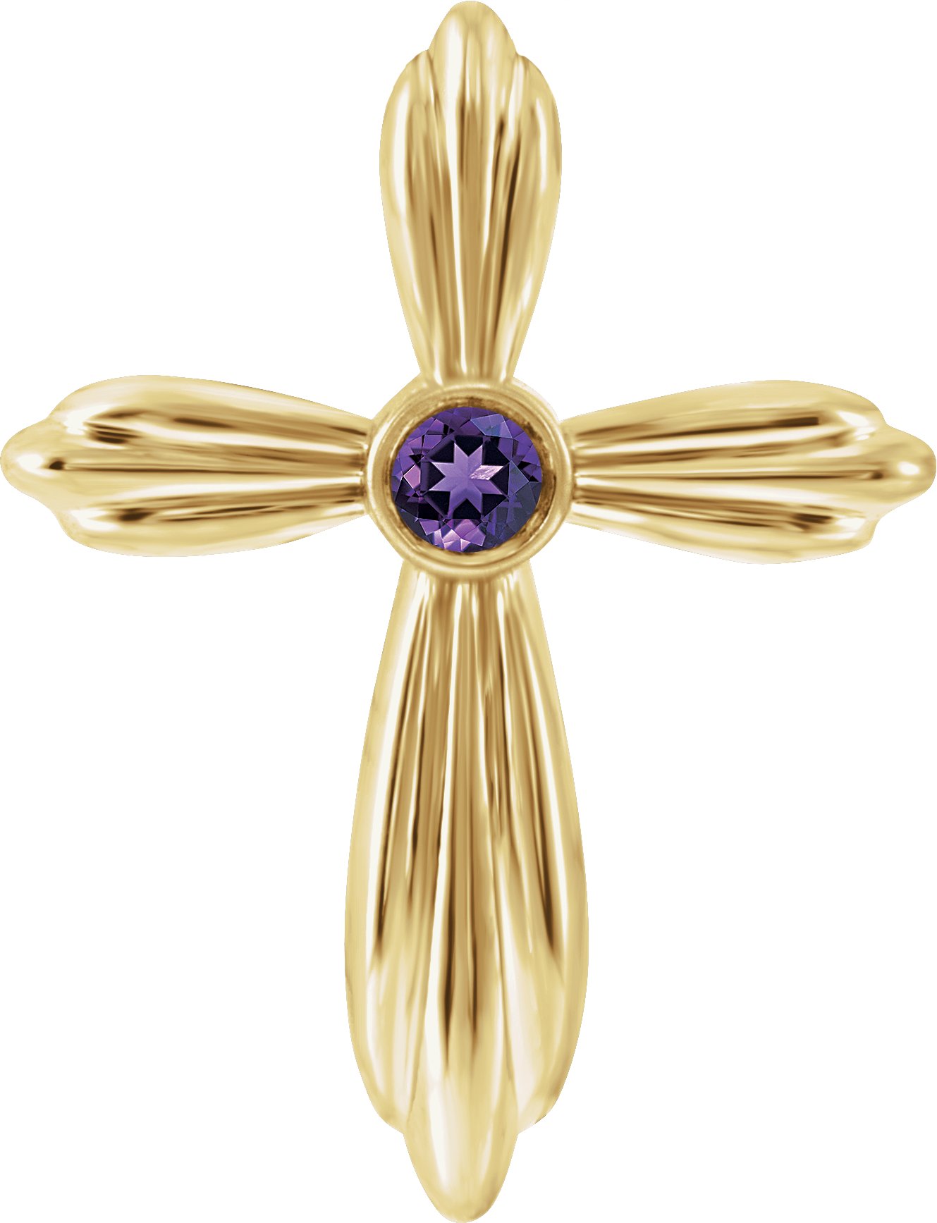 Bezel-Set Cross Necklace or Pendant