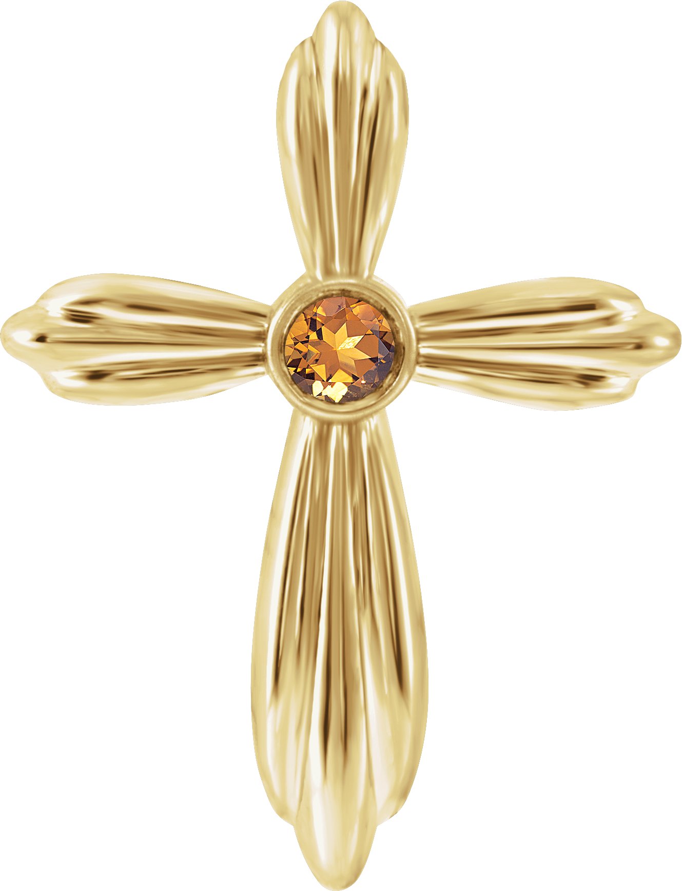 Bezel-Set Cross Necklace or Pendant