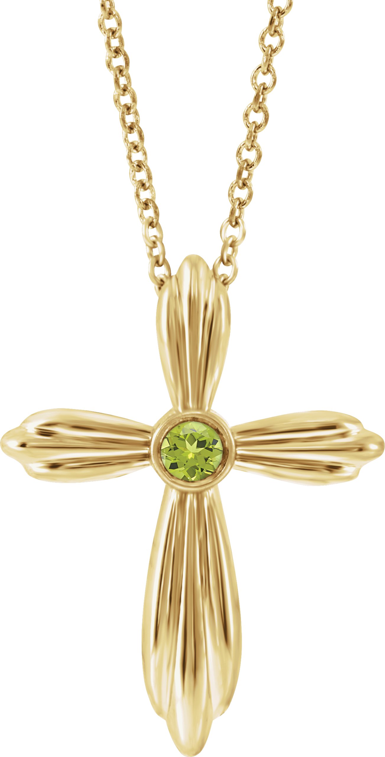 Bezel-Set Cross Necklace or Pendant