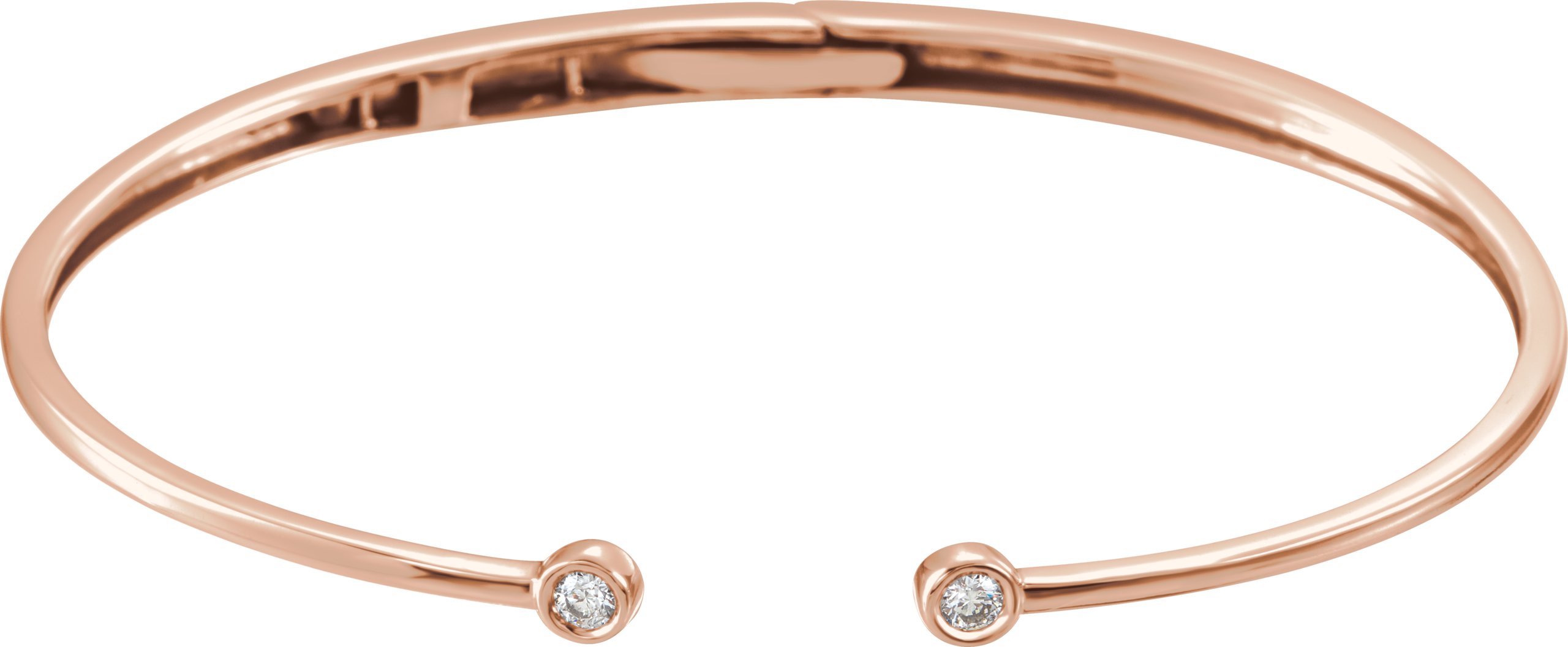 ROSE GOLD & DIAMOND HINGE BRACELET