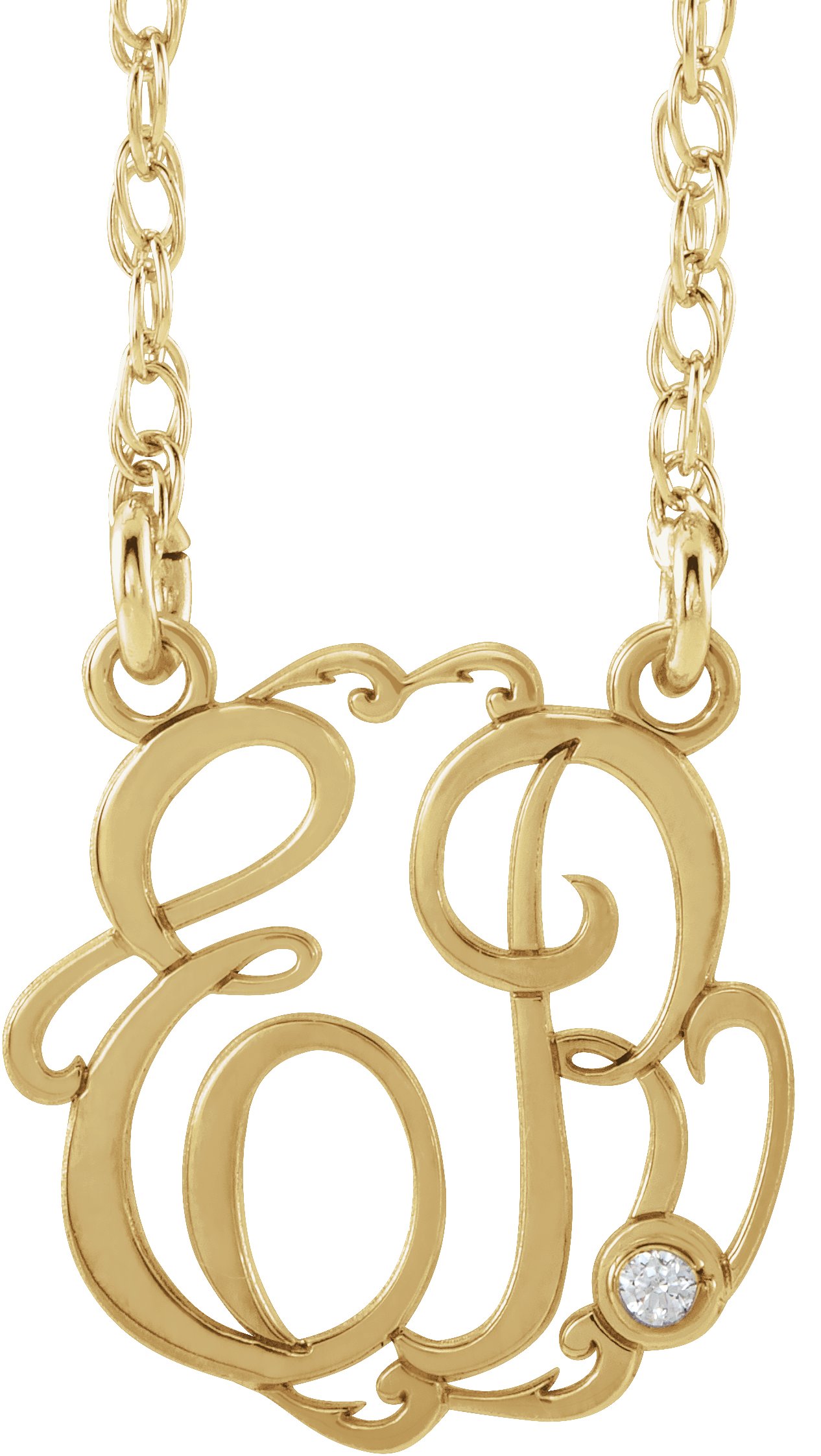 Script Monogram Necklace