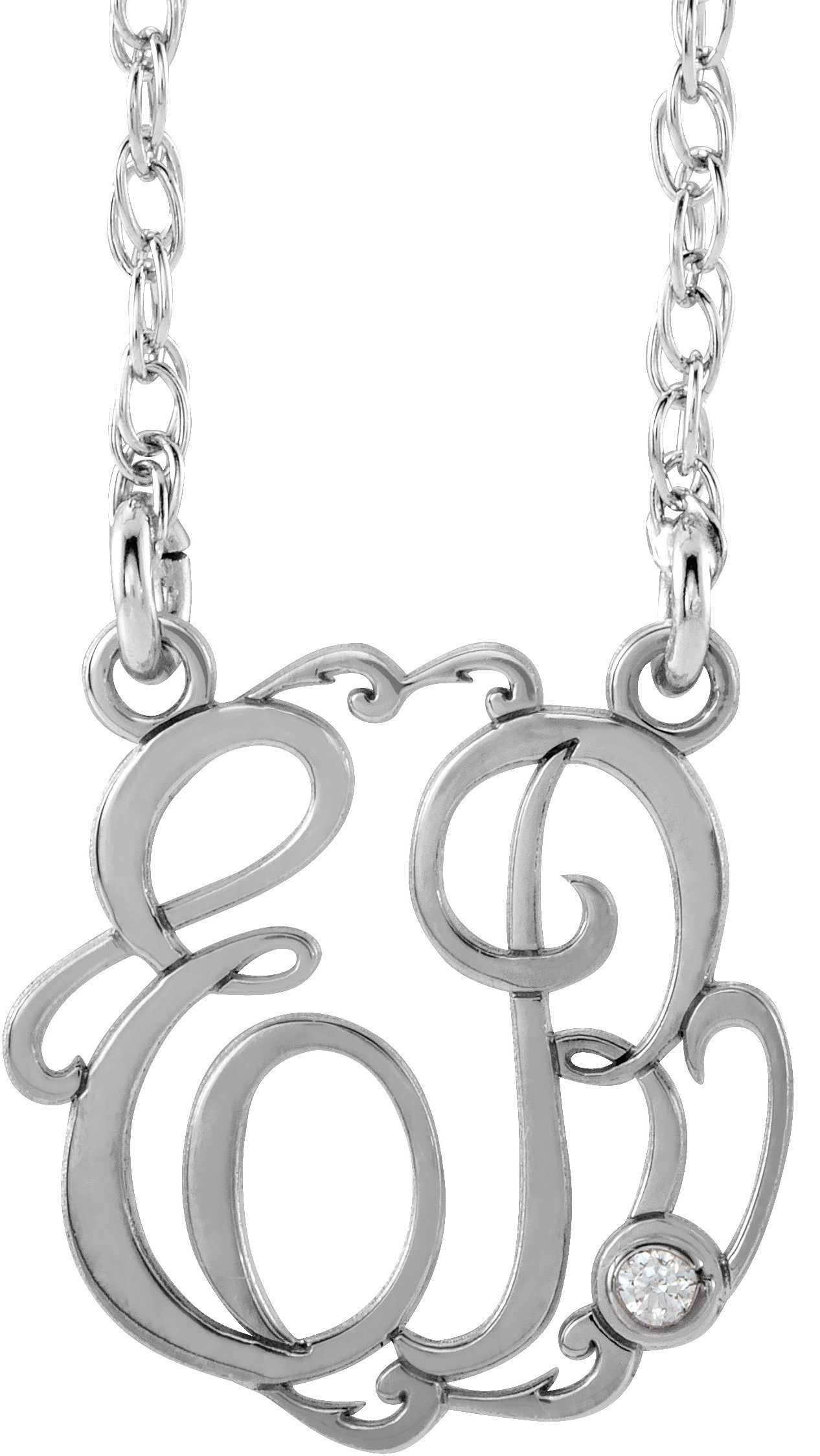 Script Monogram Necklace
