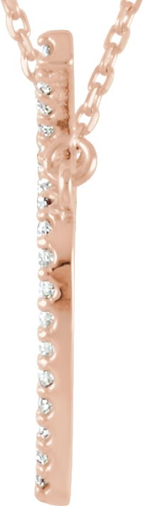 14K Rose Gold 1/5 CTW Natural Diamond Apple 16