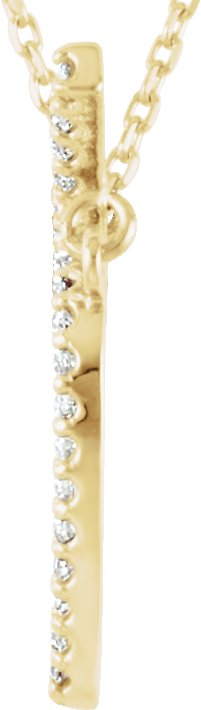 14K Yellow Gold 1/5 CTW Natural Diamond Apple 16
