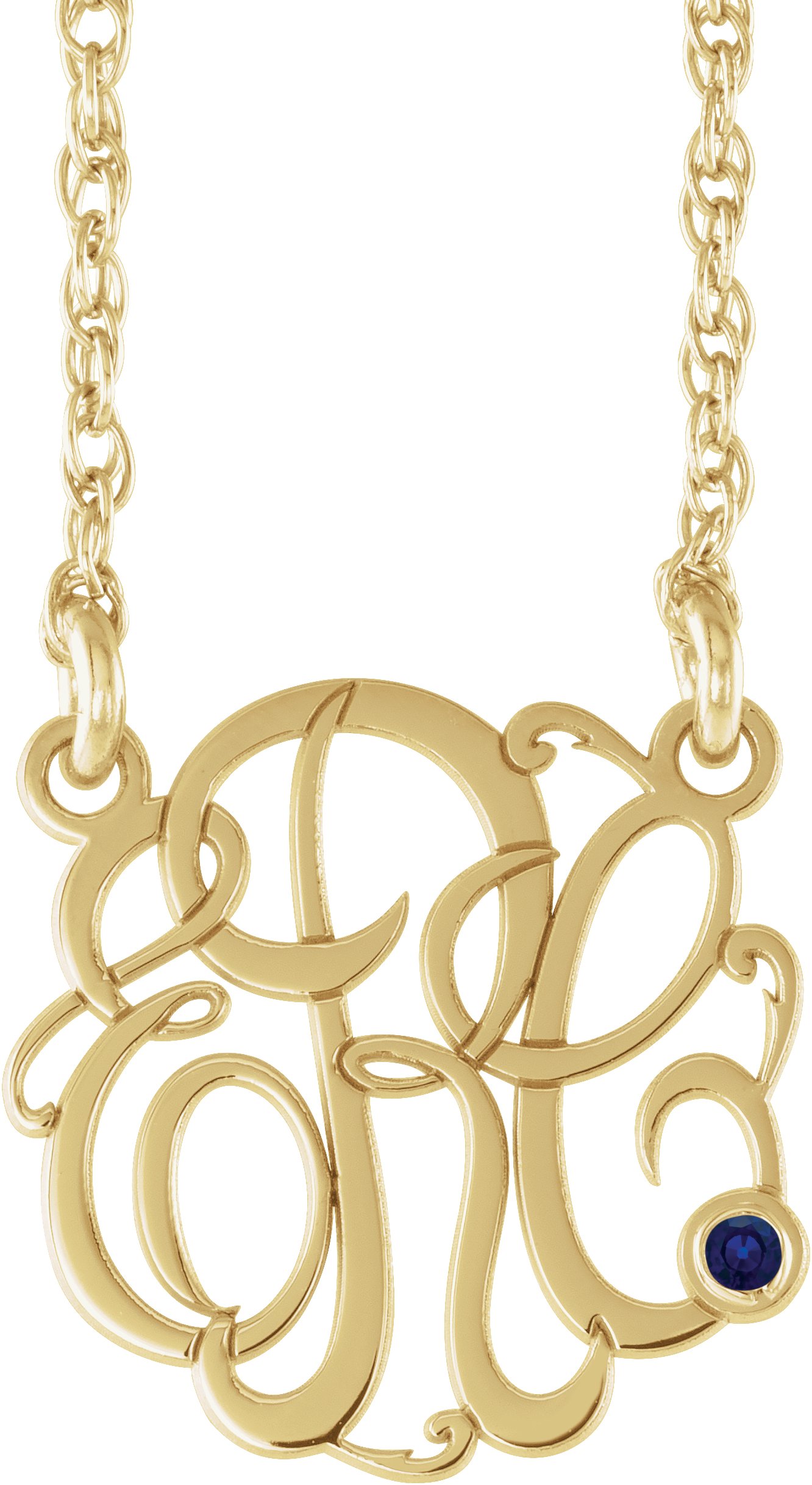 Script Monogram Necklace