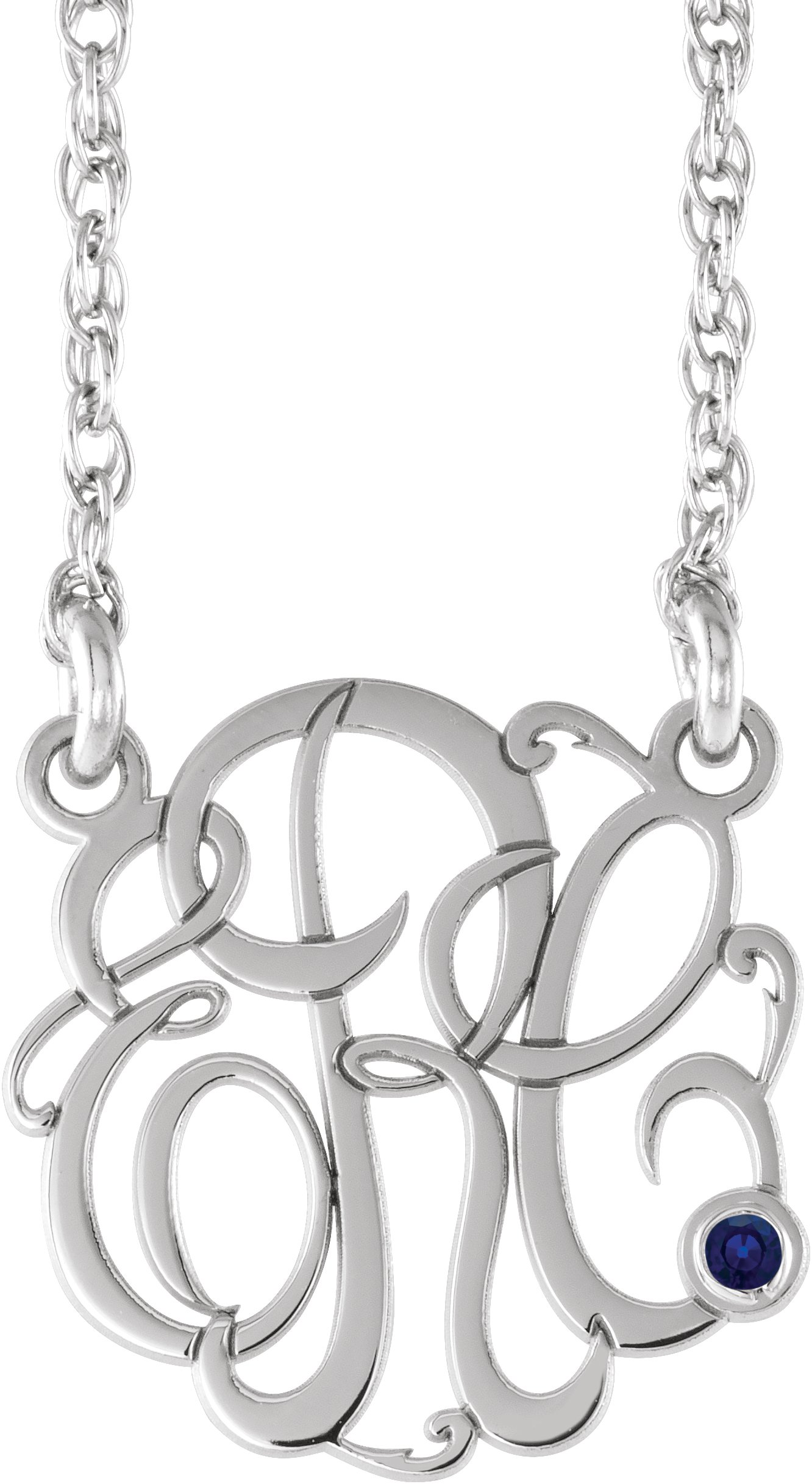 Script Monogram Necklace   