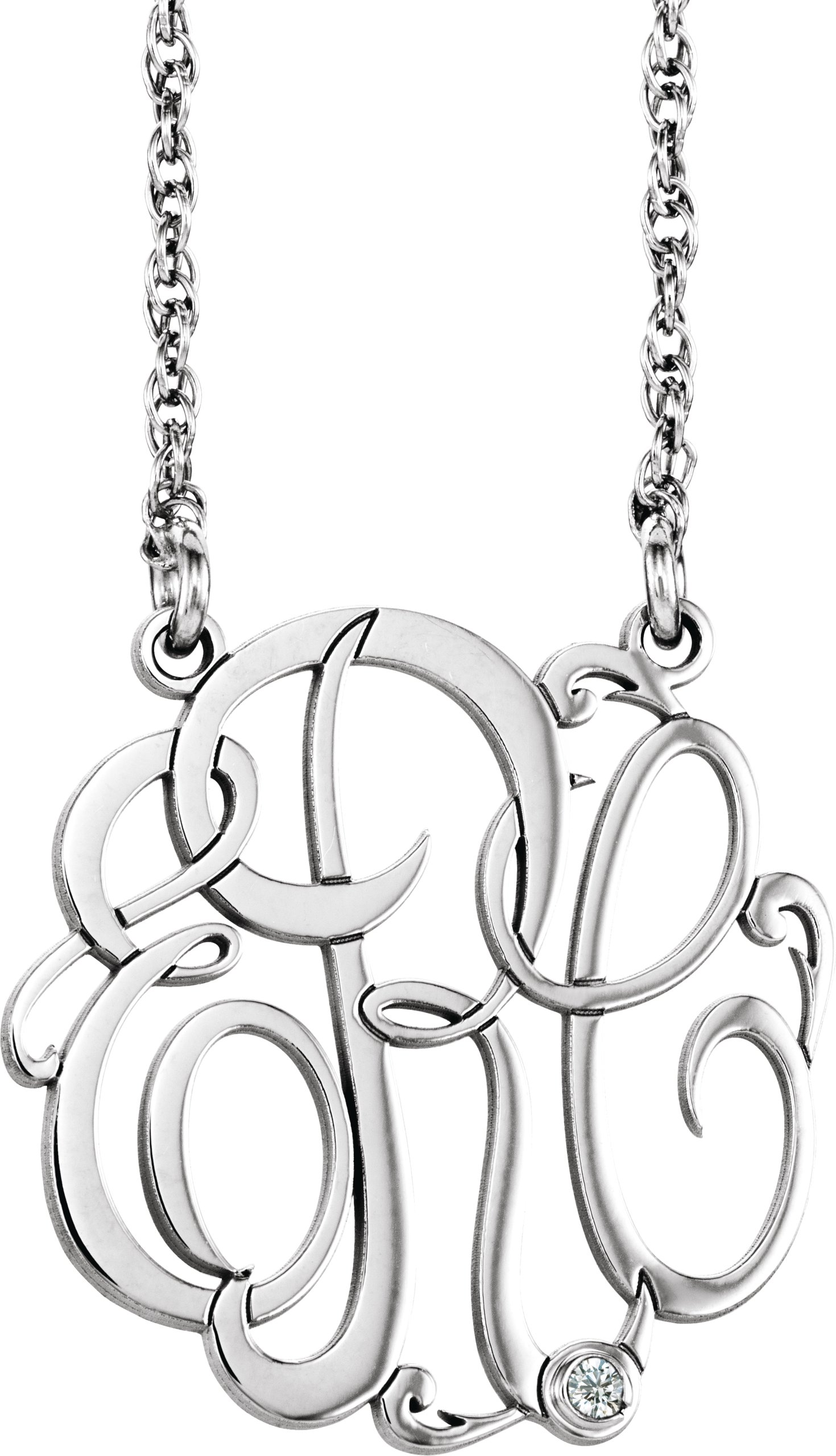 Script Monogram Necklace