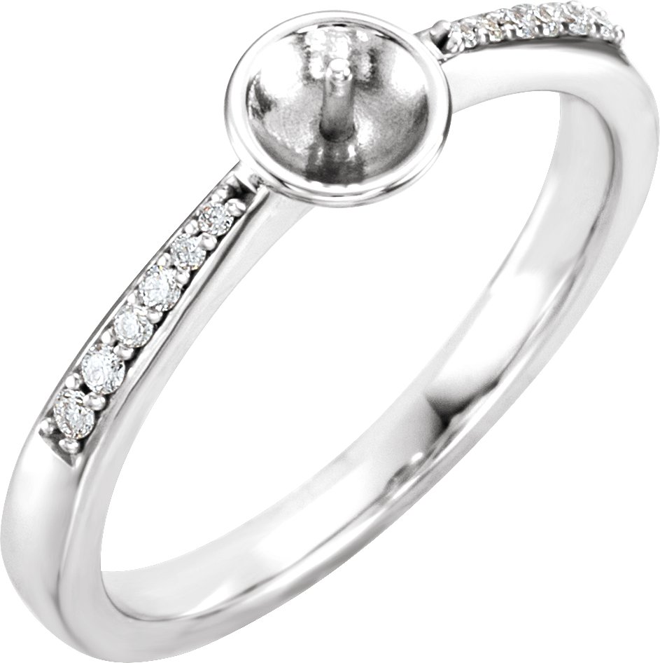 Accented Pearl Ring