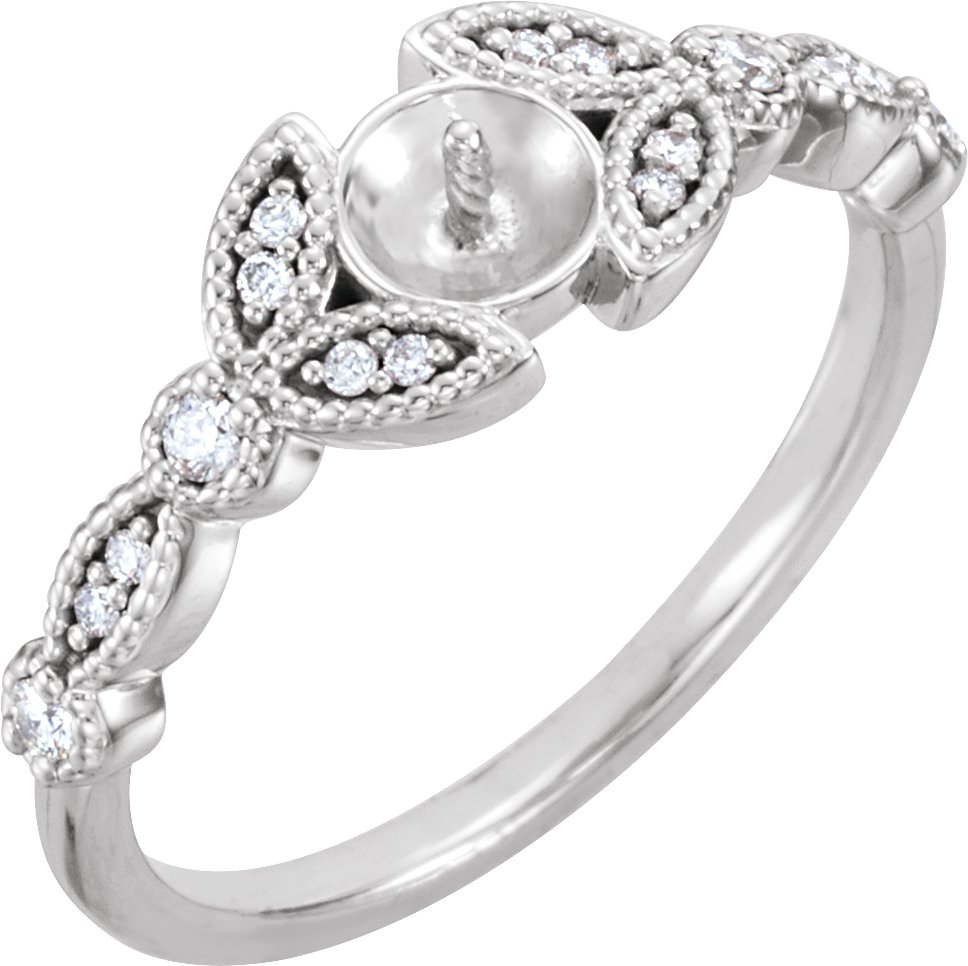 Pearl Leaf Ring
