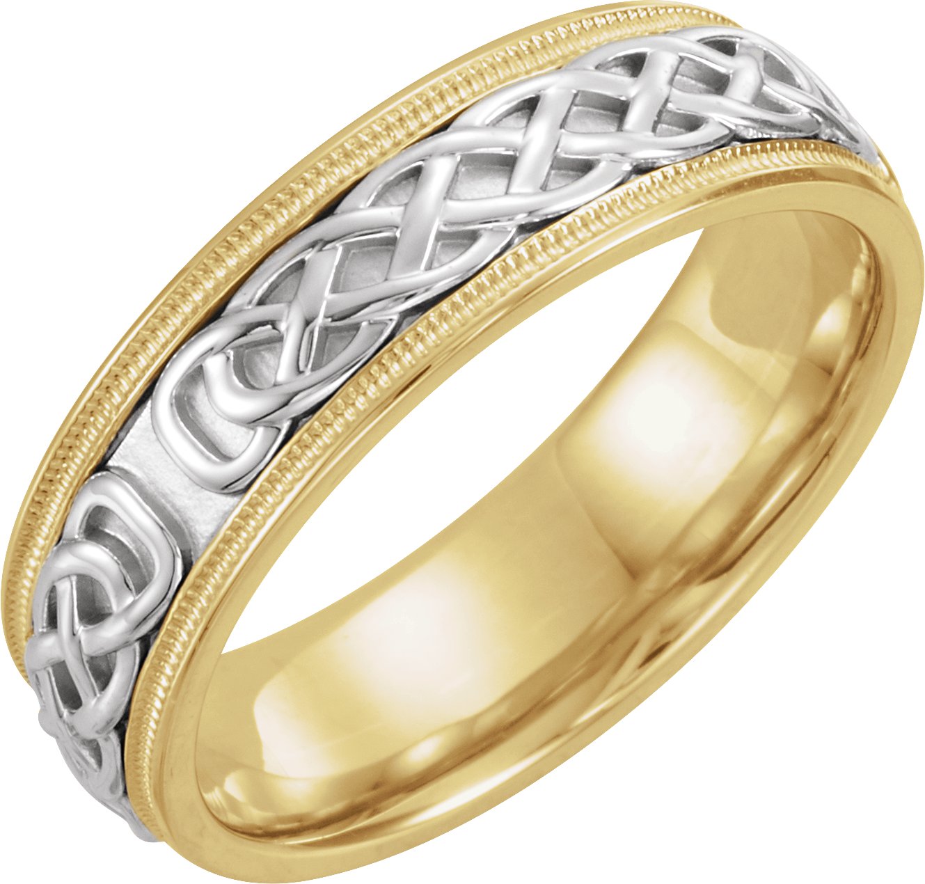 14K 7 mm Celtic Inspired Band