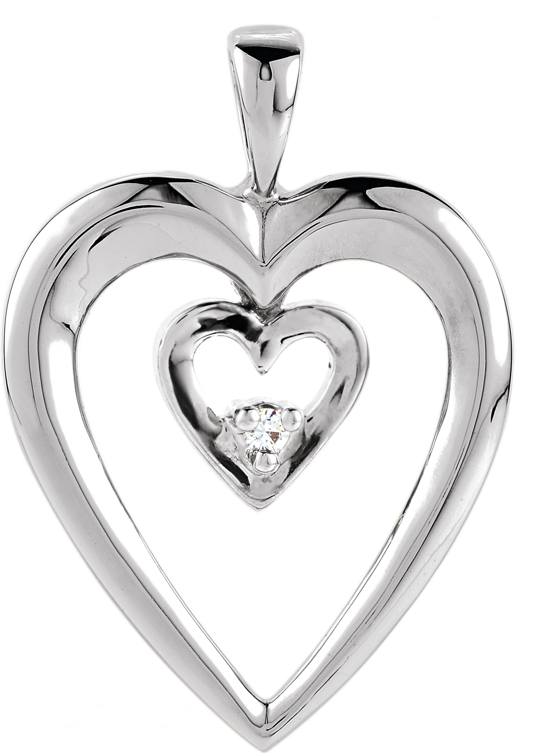 Accented Heart Pendant Mounting