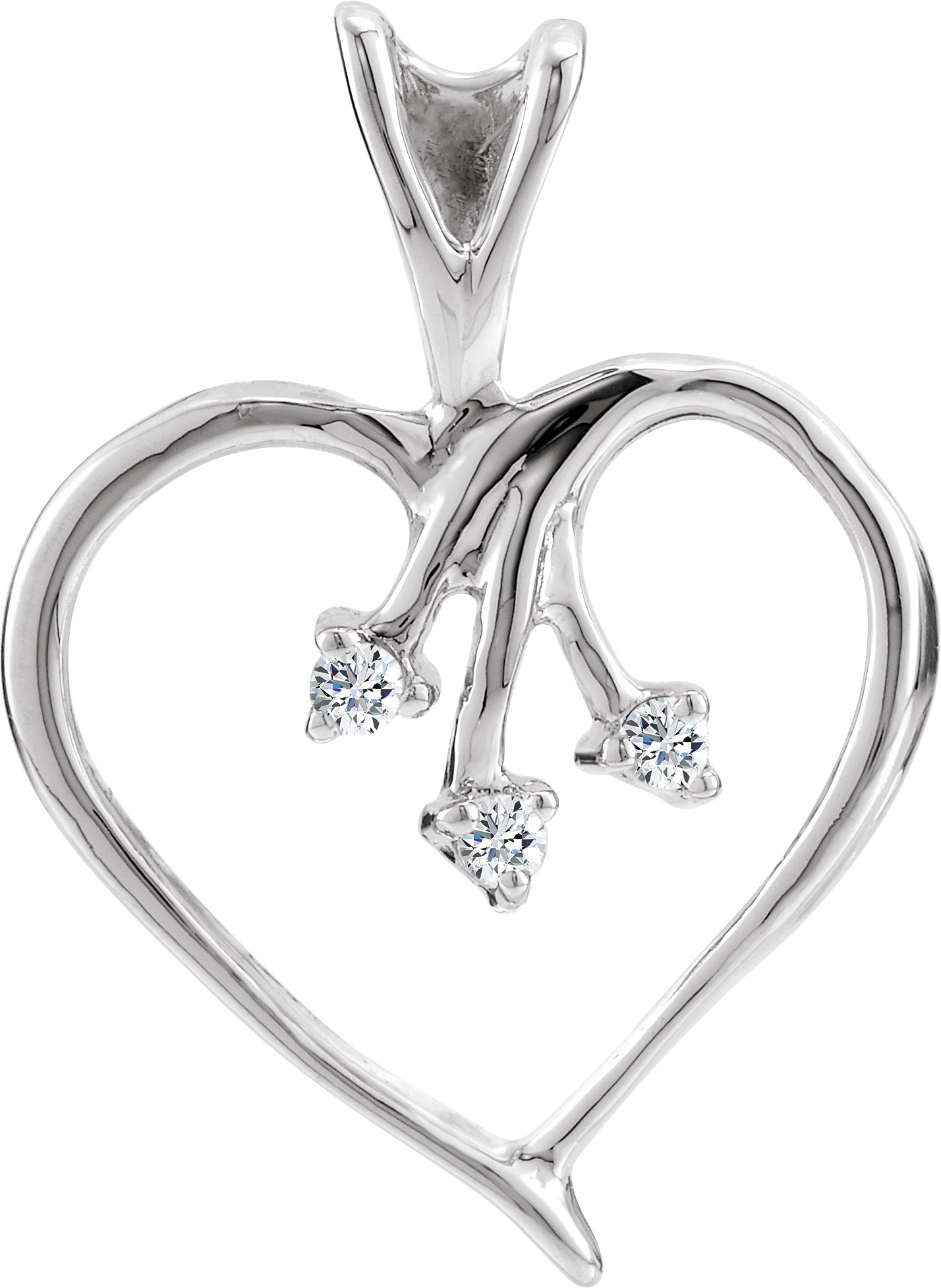 Accented Heart Pendant