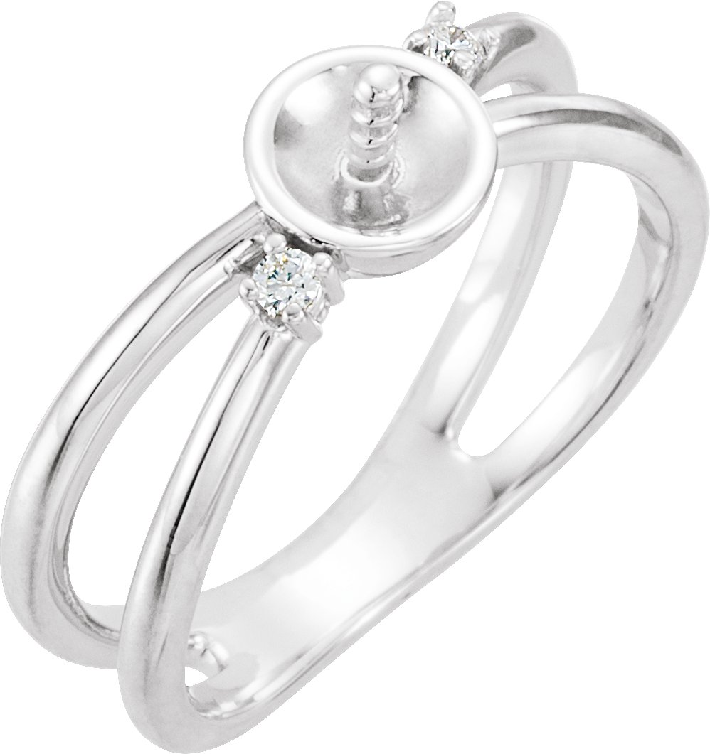 Pearl Negative Space Ring