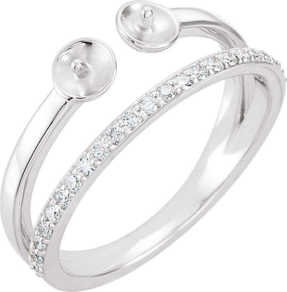 Two-Stone Pearl Ring