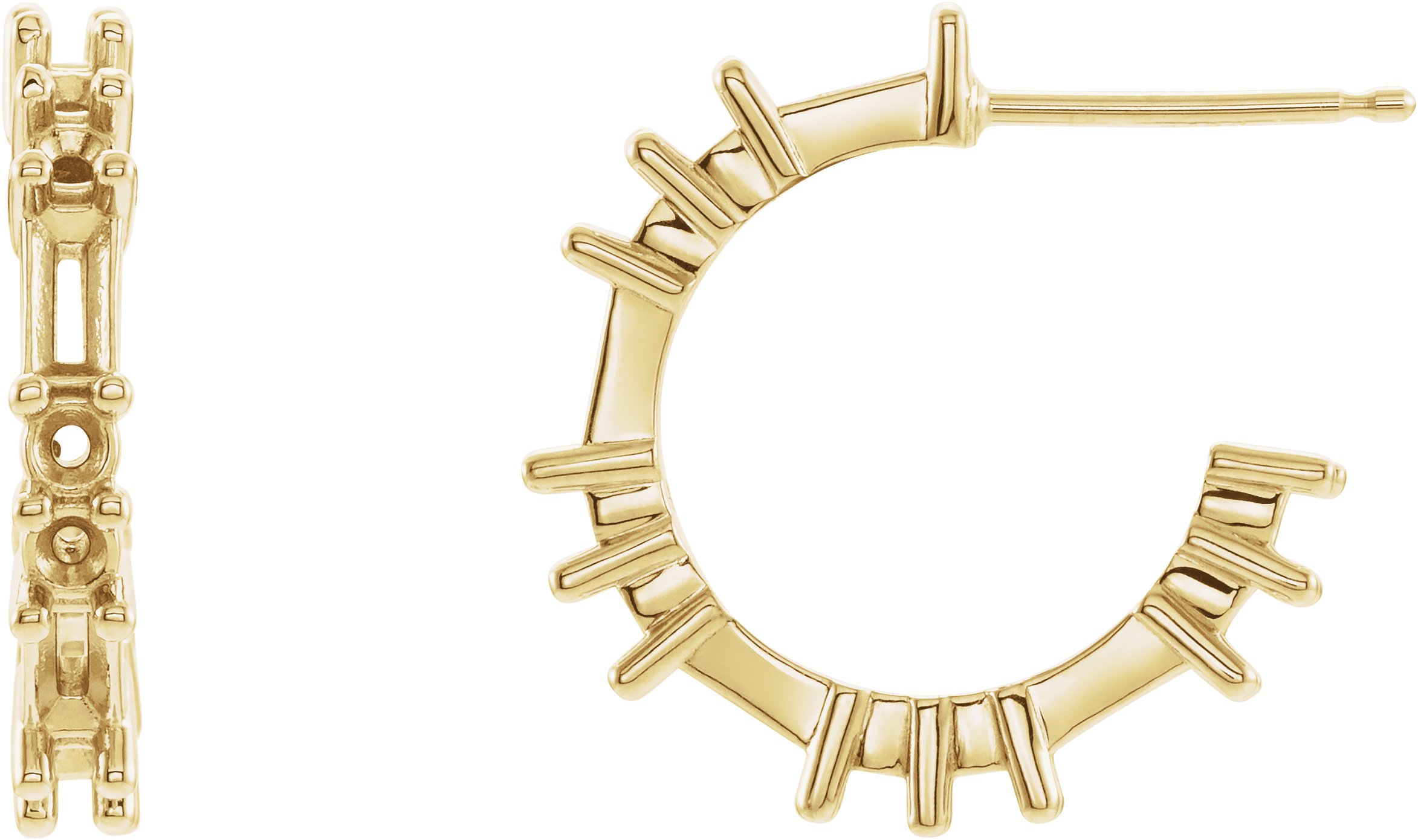 Accented Hoop Earrings