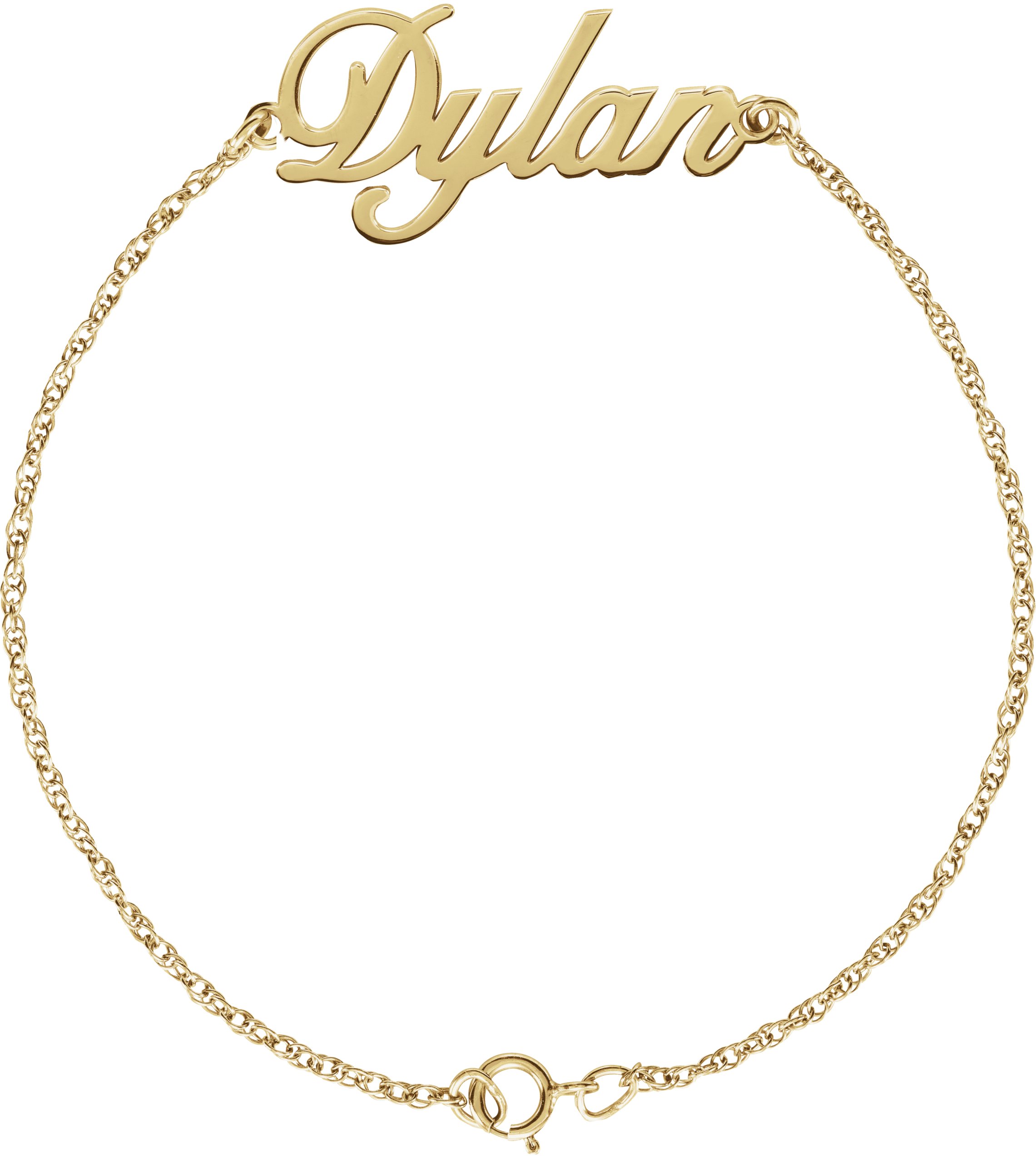 Script Nameplate Bracelet