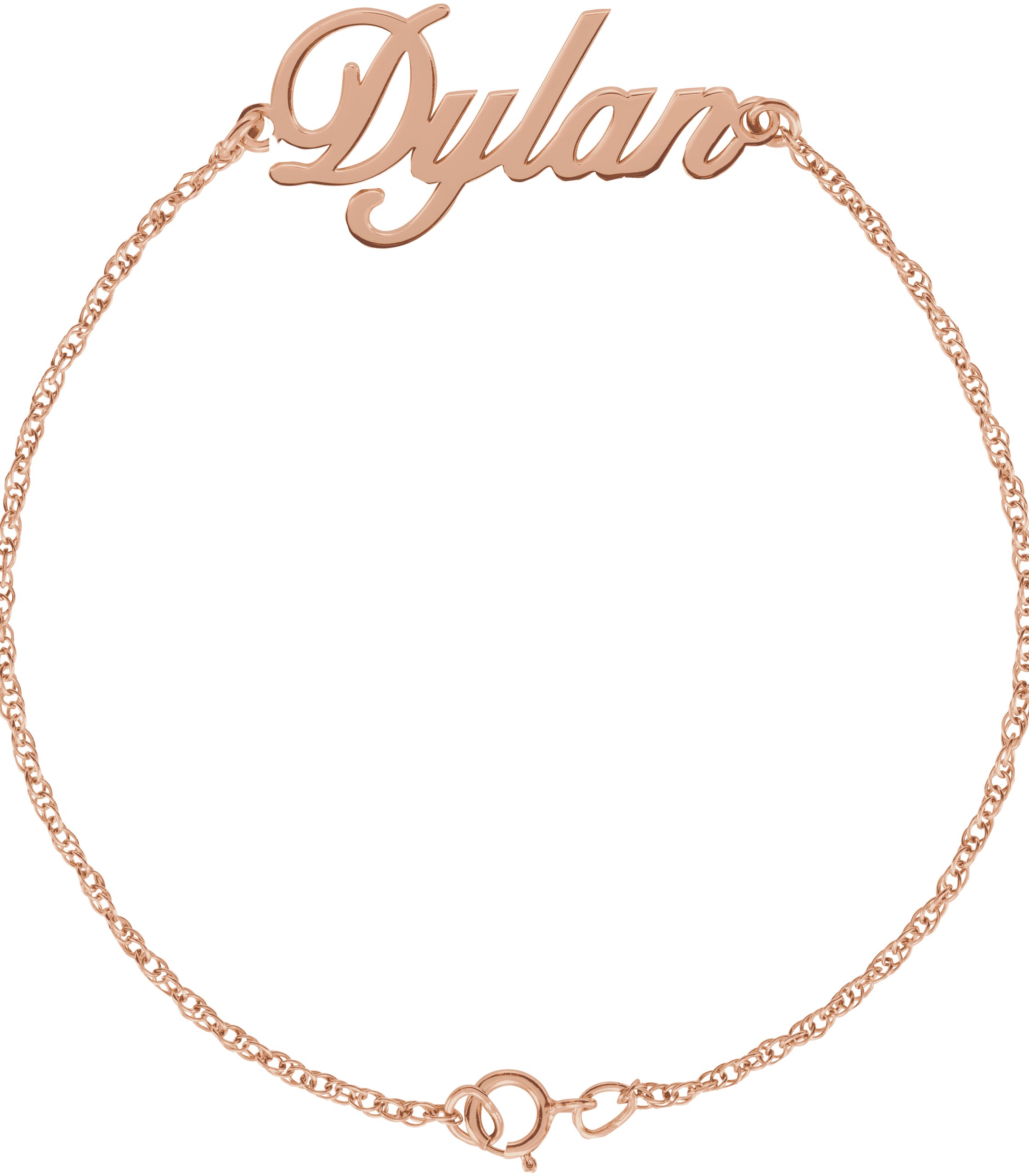 Script Nameplate Bracelet