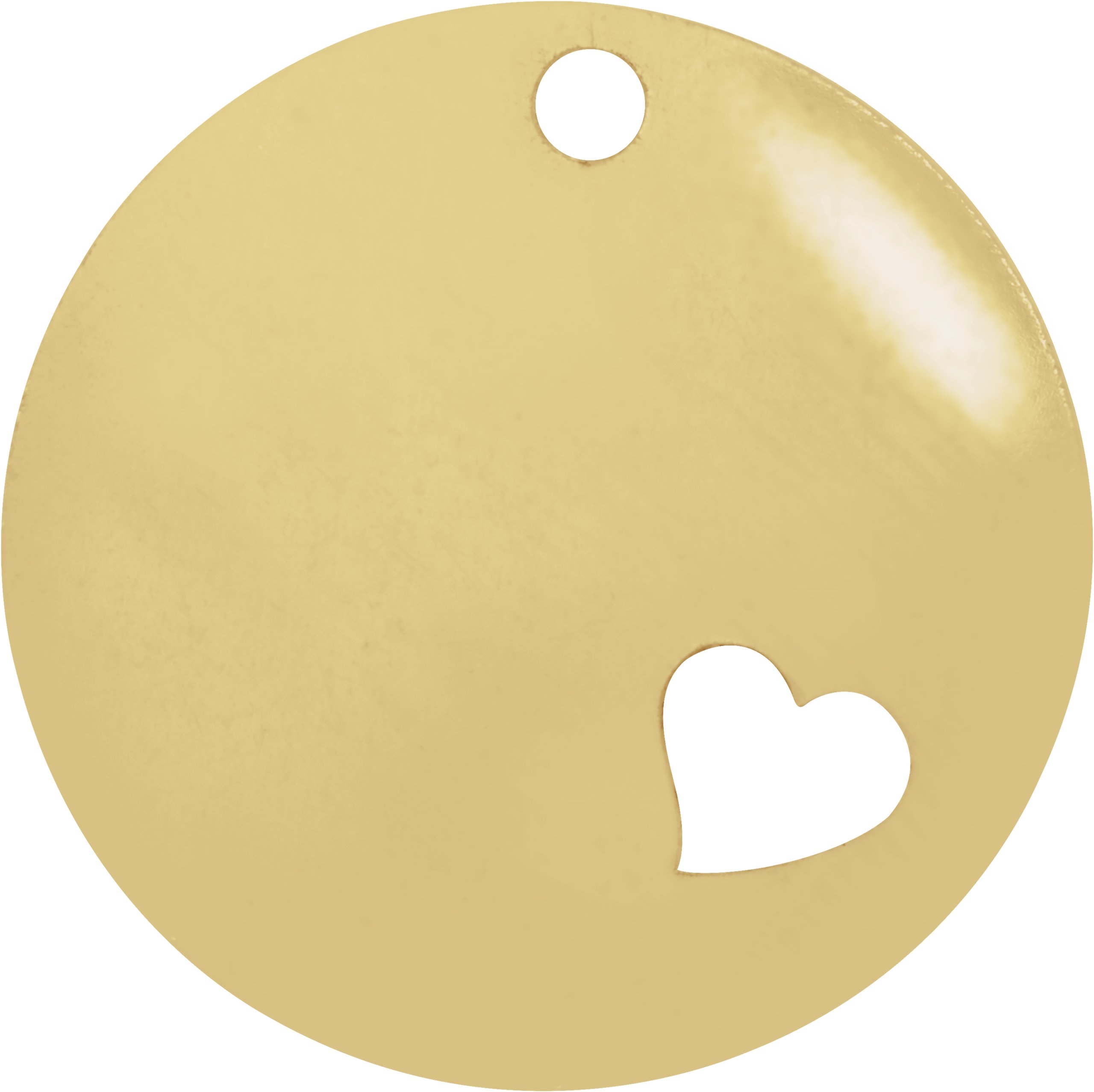 Engravable Heart Dangle