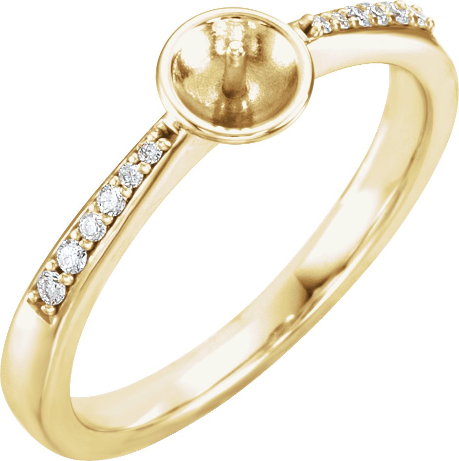 Accented Pearl Ring