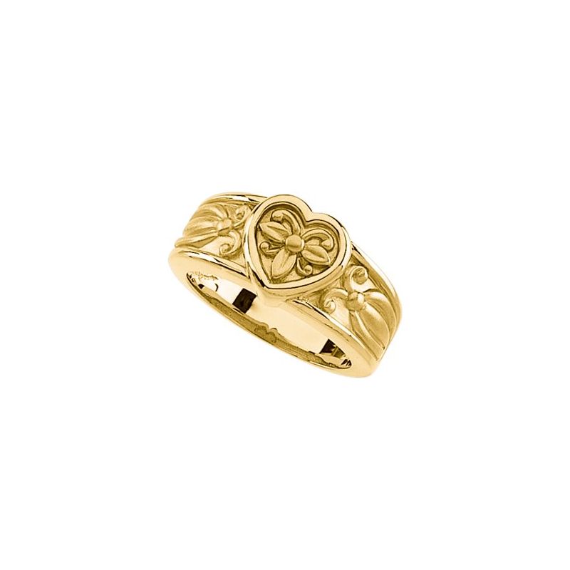 Sculptural Heart Ring