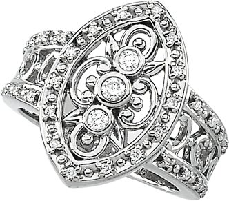 1/4 CTW Natural Diamond Right Hand Ring