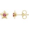 14K Yellow 3 mm Round October Youth Star Birthstone Earrings Ref. 13847893