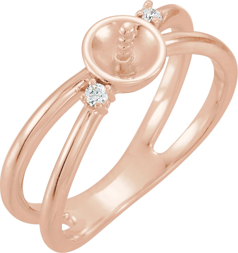Pearl Negative Space Ring