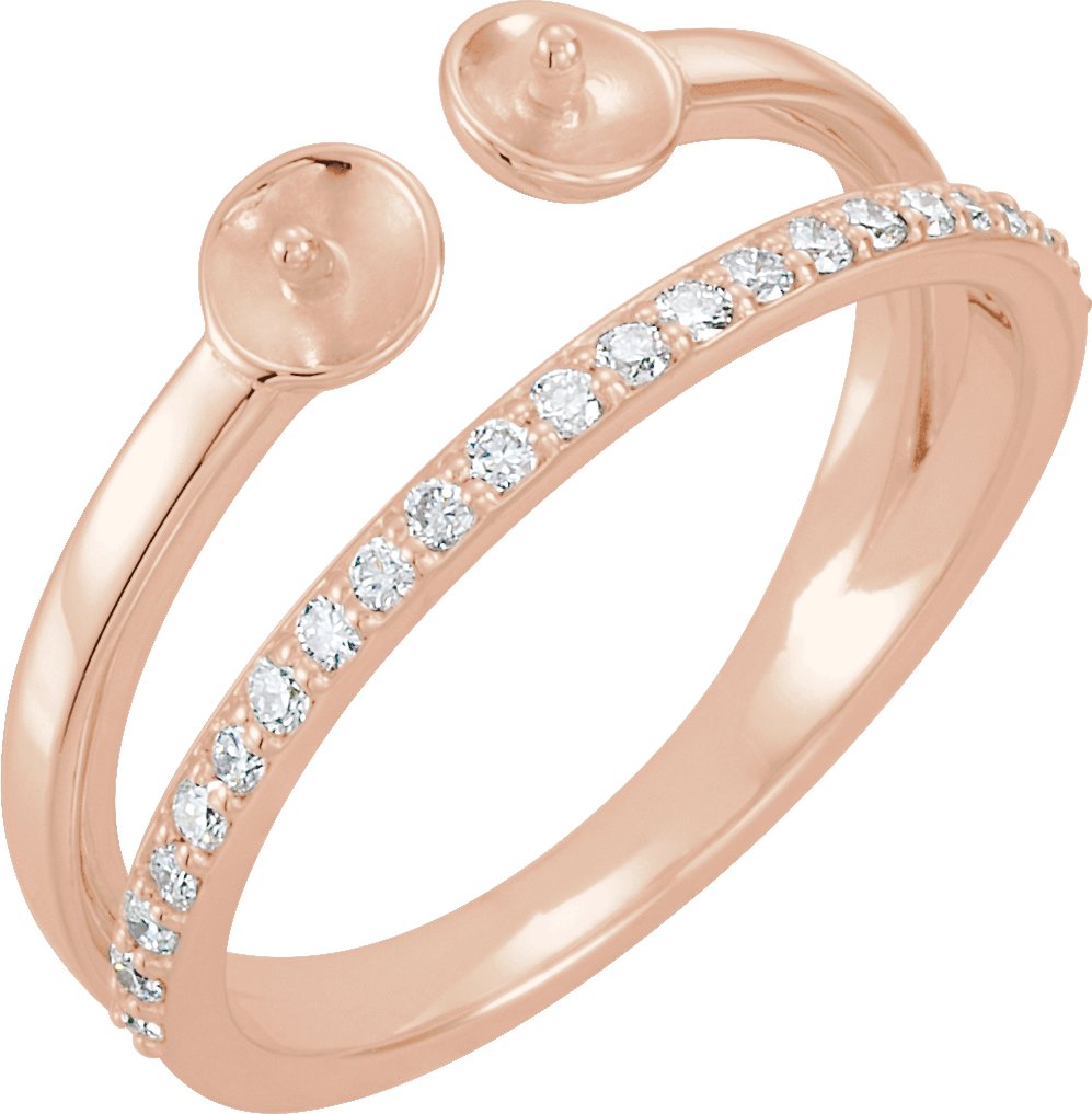 Two-Stone Pearl Ring