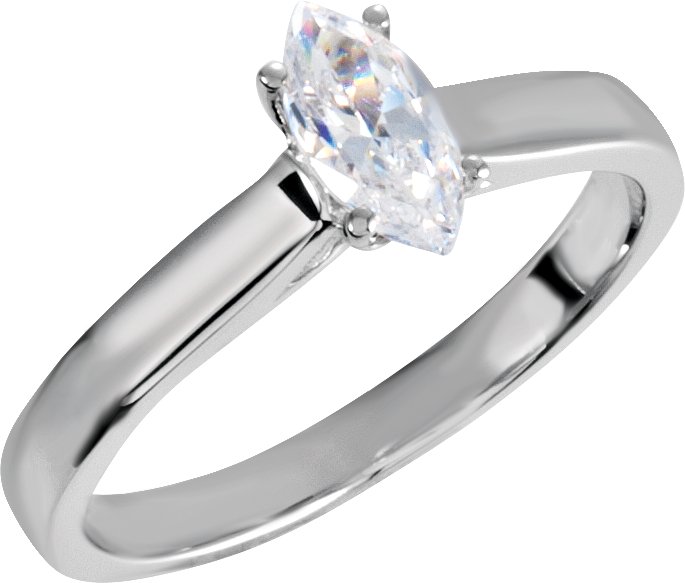 Cathedral Style Solitaire Engagement Ring