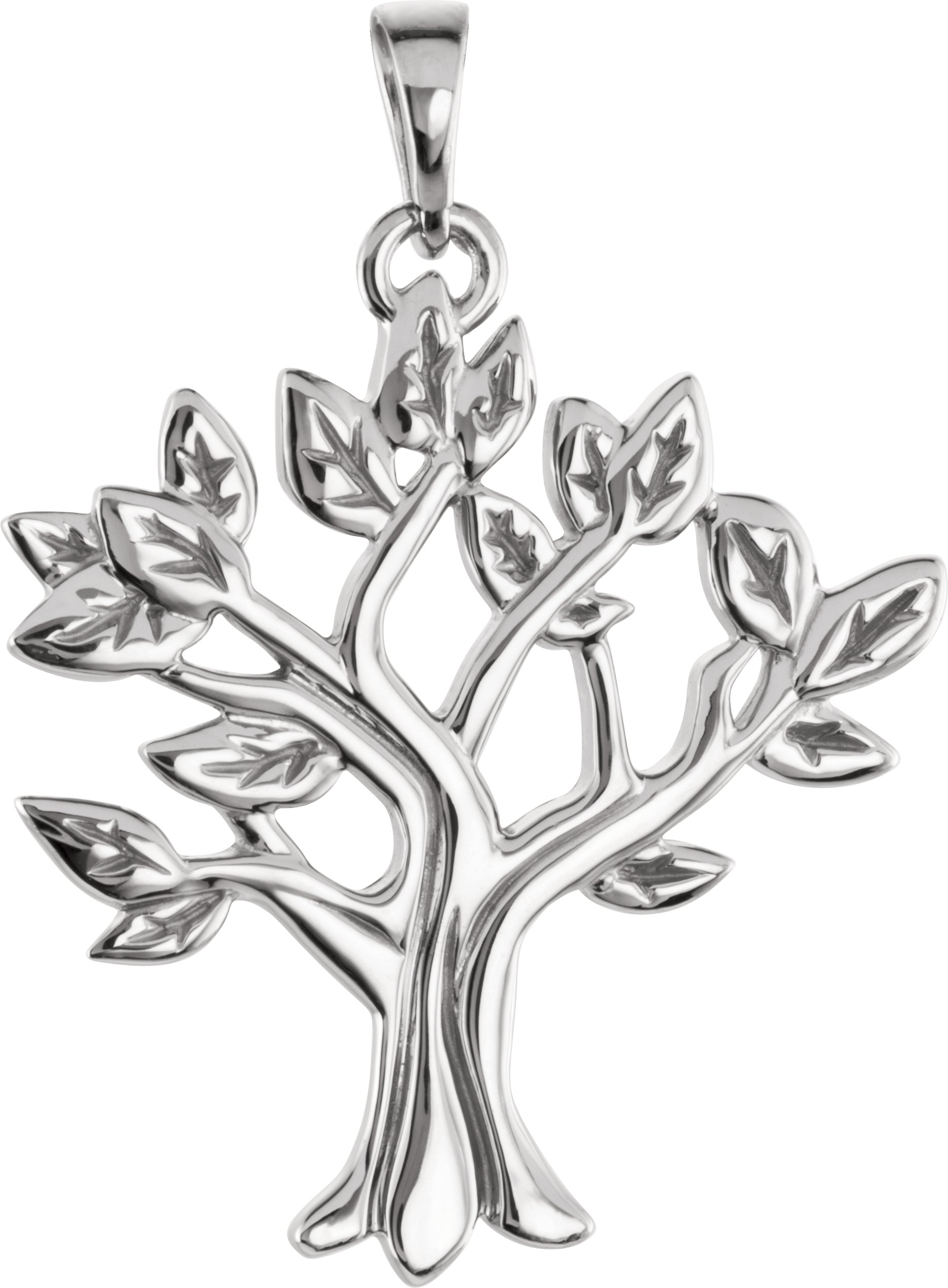 14K White My Tree Family Pendant Ref. 69286