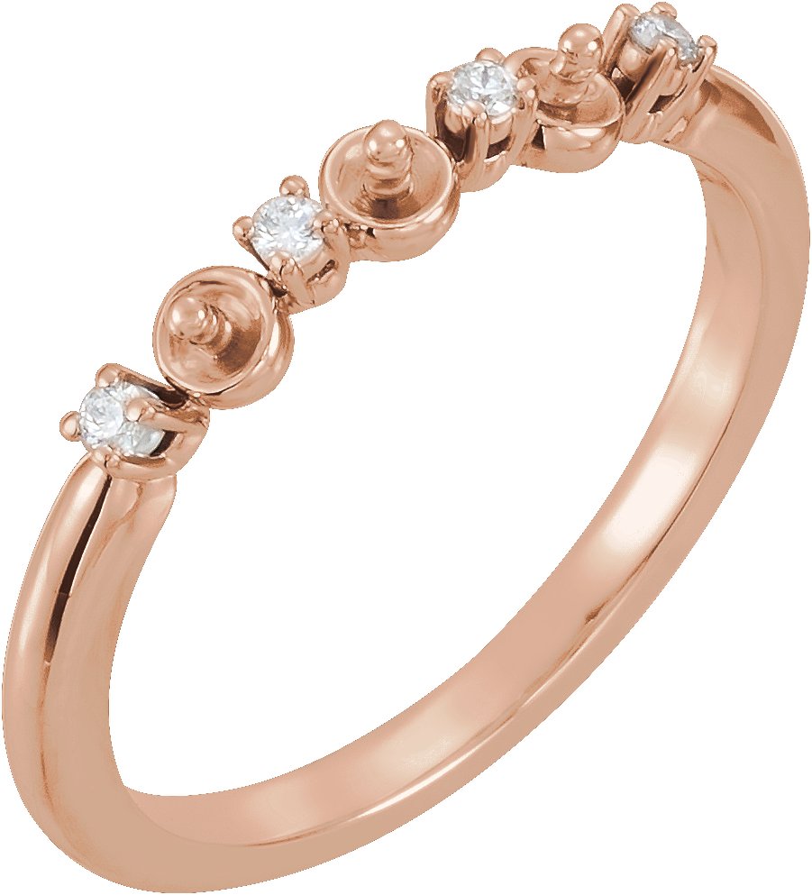 Three-Stone Pearl Ring