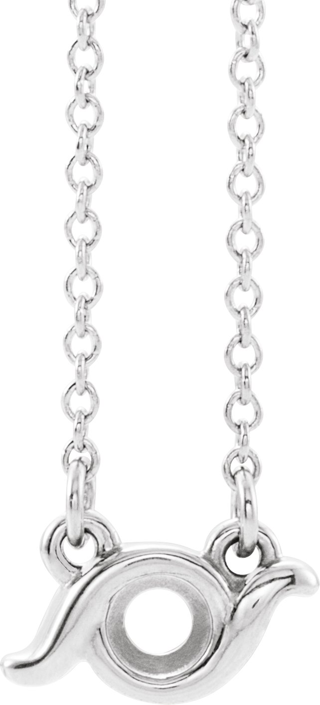 Family Bezel-Set Bar Necklace or Center