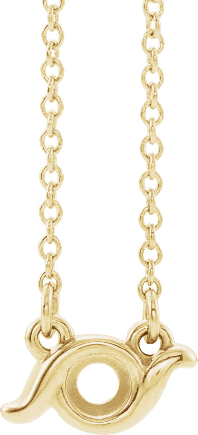 Family Bezel-Set Bar Necklace or Center