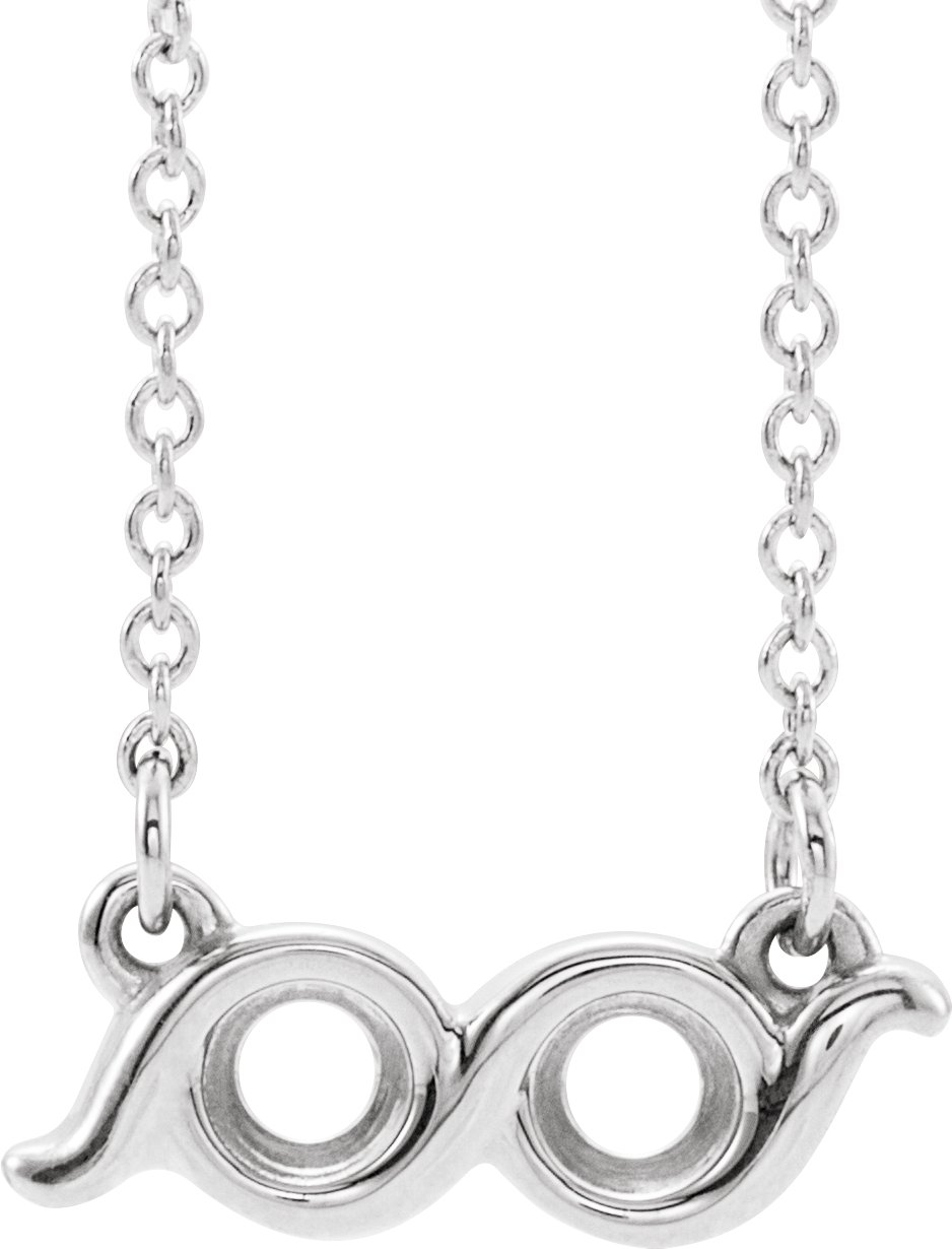Family Bezel-Set Bar Necklace or Center