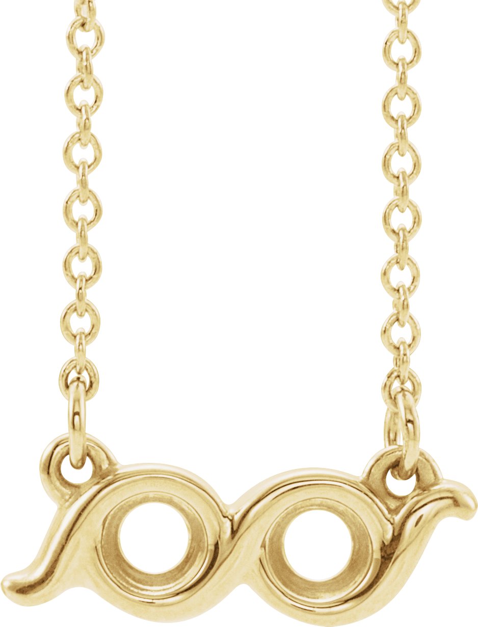 Family Bezel-Set Bar Necklace or Center