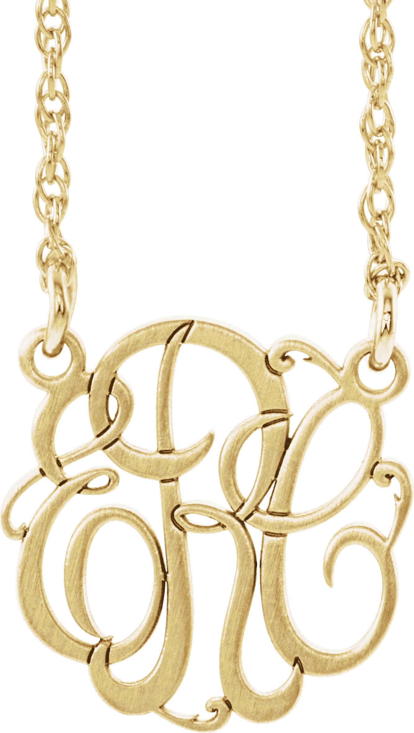 Script Monogram Necklace