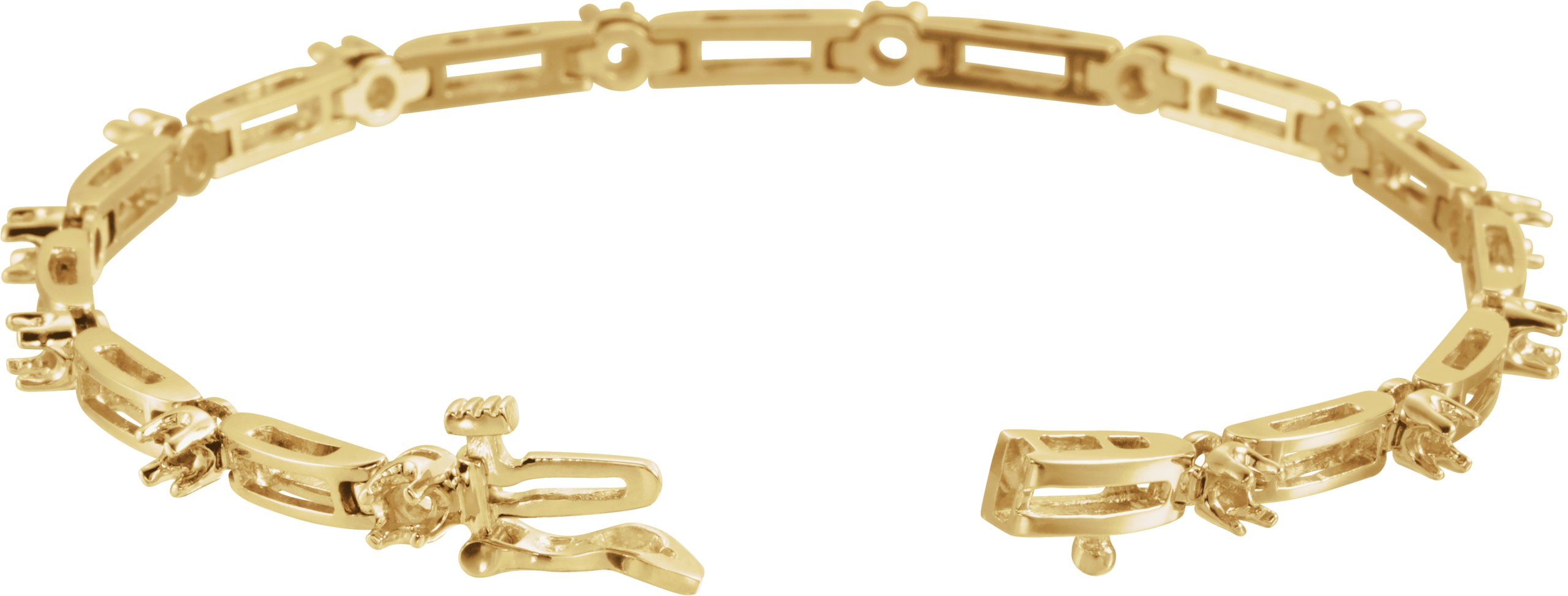 14K Yellow 2.4 mm Round Line 7