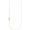 14K Yellow Infinity Inspired Off Center Sideways Cross 16 inch Necklace Ref. 13443085