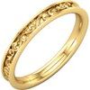 14K Yellow 2.8 mm Sculptural Inspired Band Ref 3403862