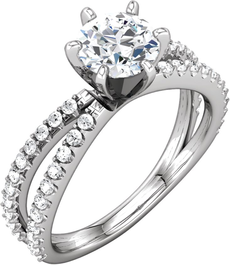 Diamond Engagement Ring or Semi-Mount 