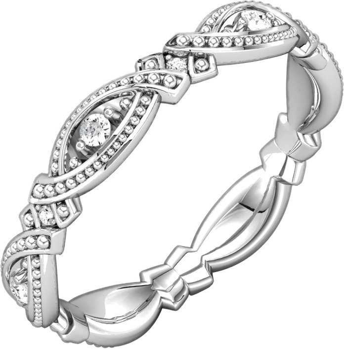 Platinum .167 CTW Diamond Eternity Band Size 6 Ref 3579762