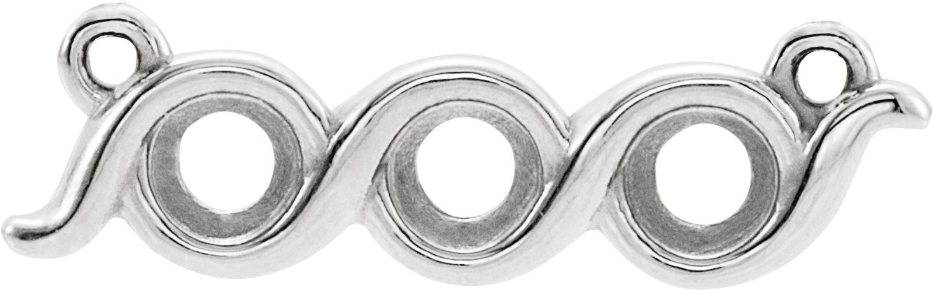Family Bezel-Set Bar Necklace or Center