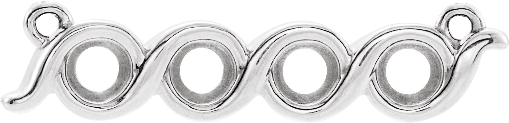 Family Bezel-Set Bar Necklace or Center