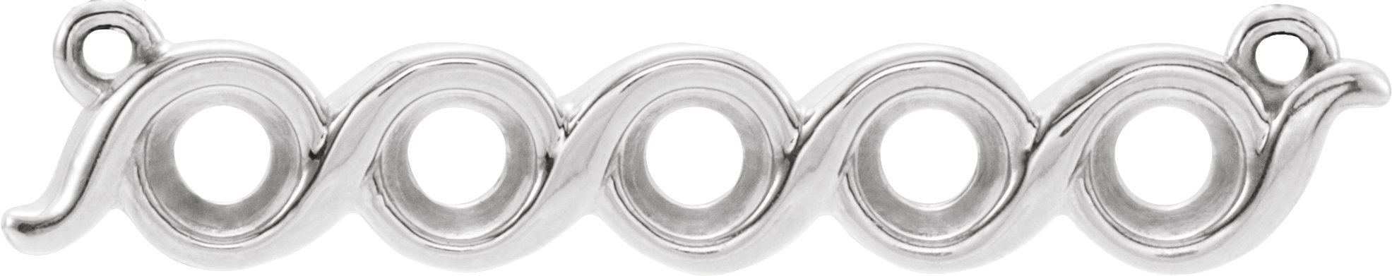 Family Bezel-Set Bar Necklace or Center