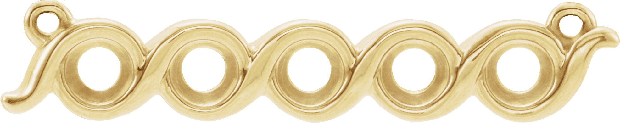 Family Bezel-Set Bar Necklace or Center