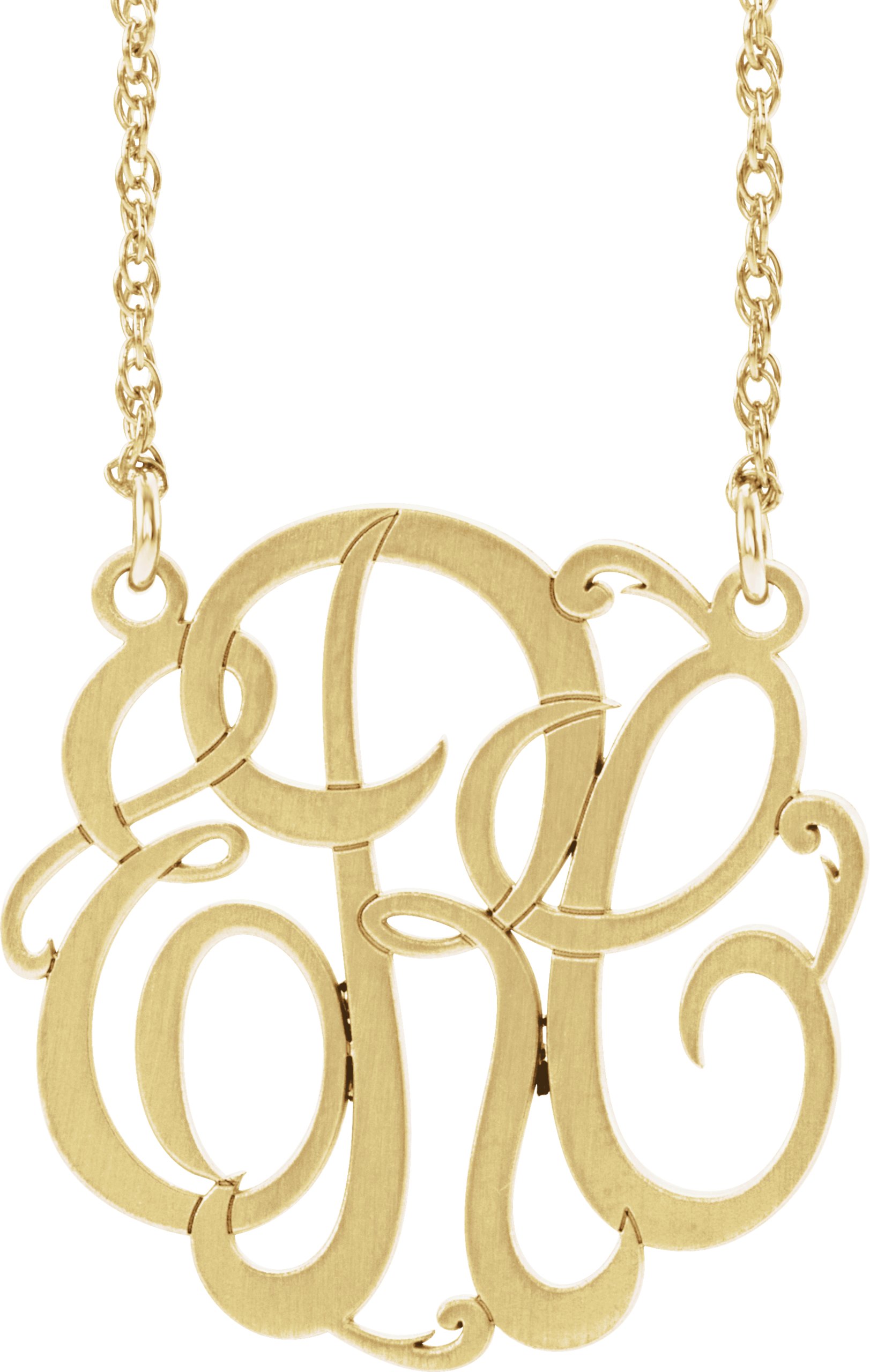 Script Monogram Necklace