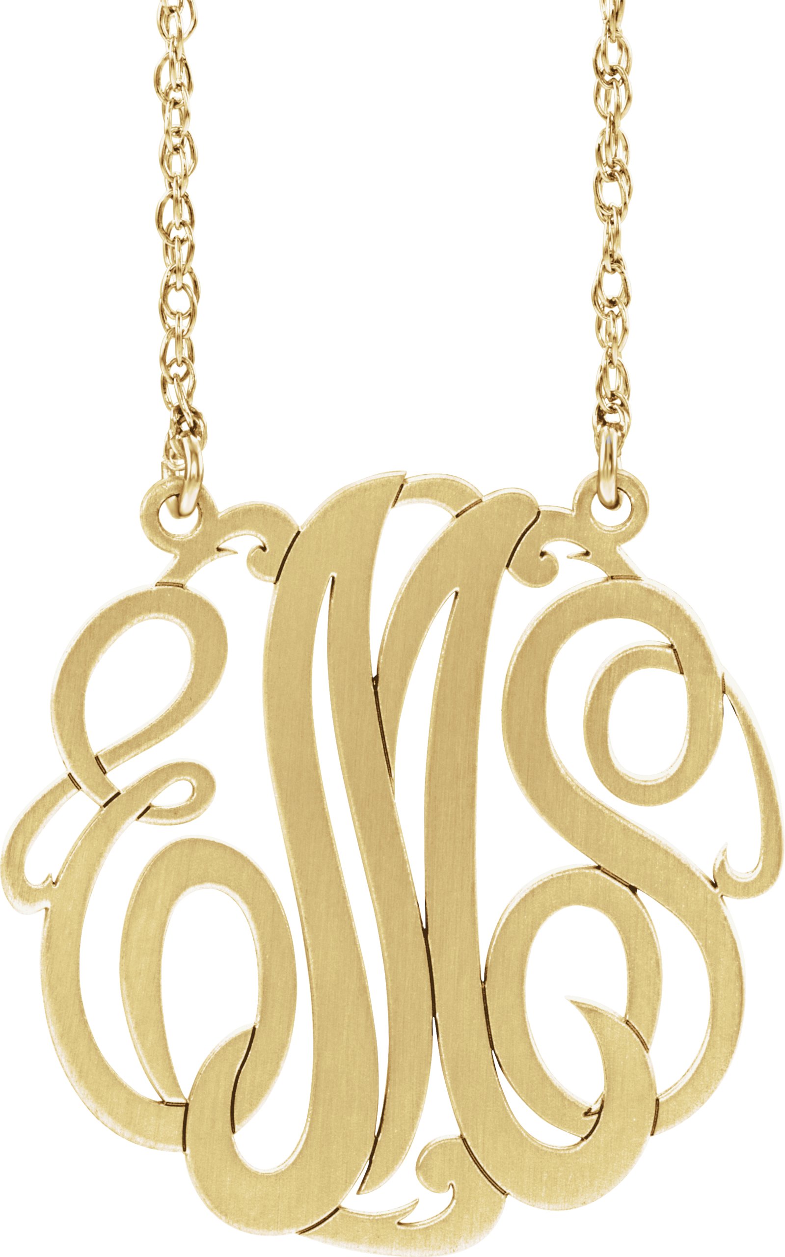 Script Monogram Necklace