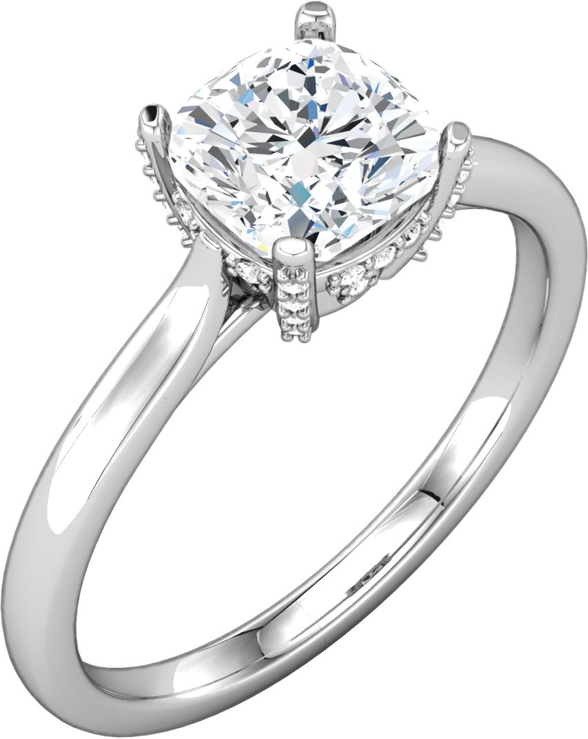 Accented Engagement Ring or Band